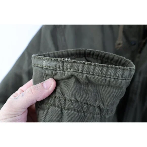 Vintage Y2K American Eagle Outfitters Mens Medium Military Field Parka Jacket